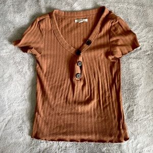 American Eagle brown top🤎👜